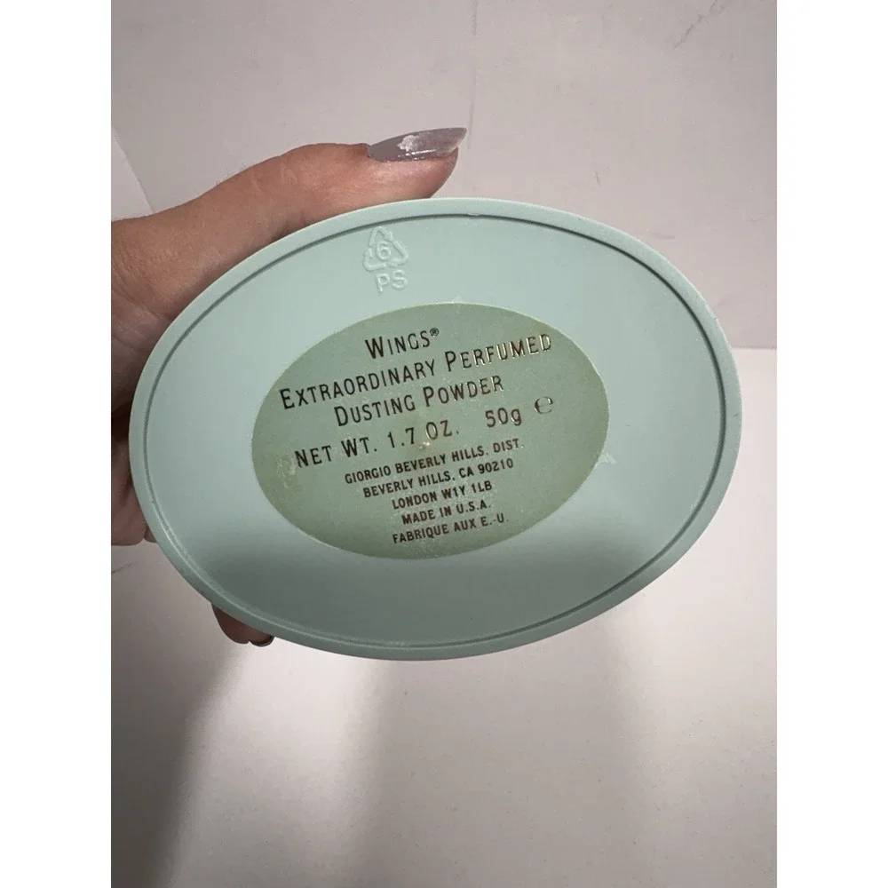 Wings Giorgio Beverly Hills Body Perfumed Dusting Powder Case ONLY W/Powderpuff